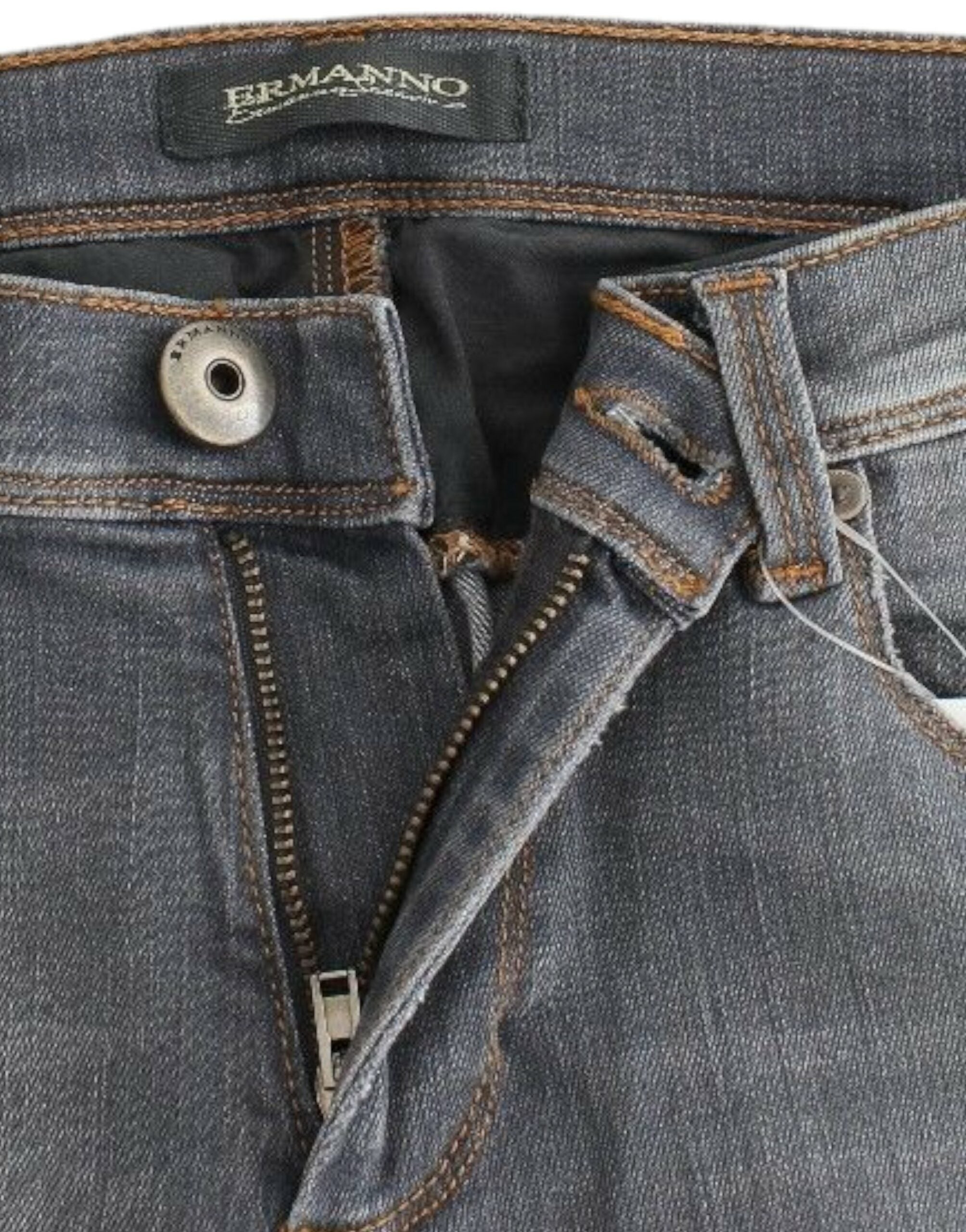 Ermanno Scervino Graue Slim-Jeans Denim Hose Skinny Leg Stretch