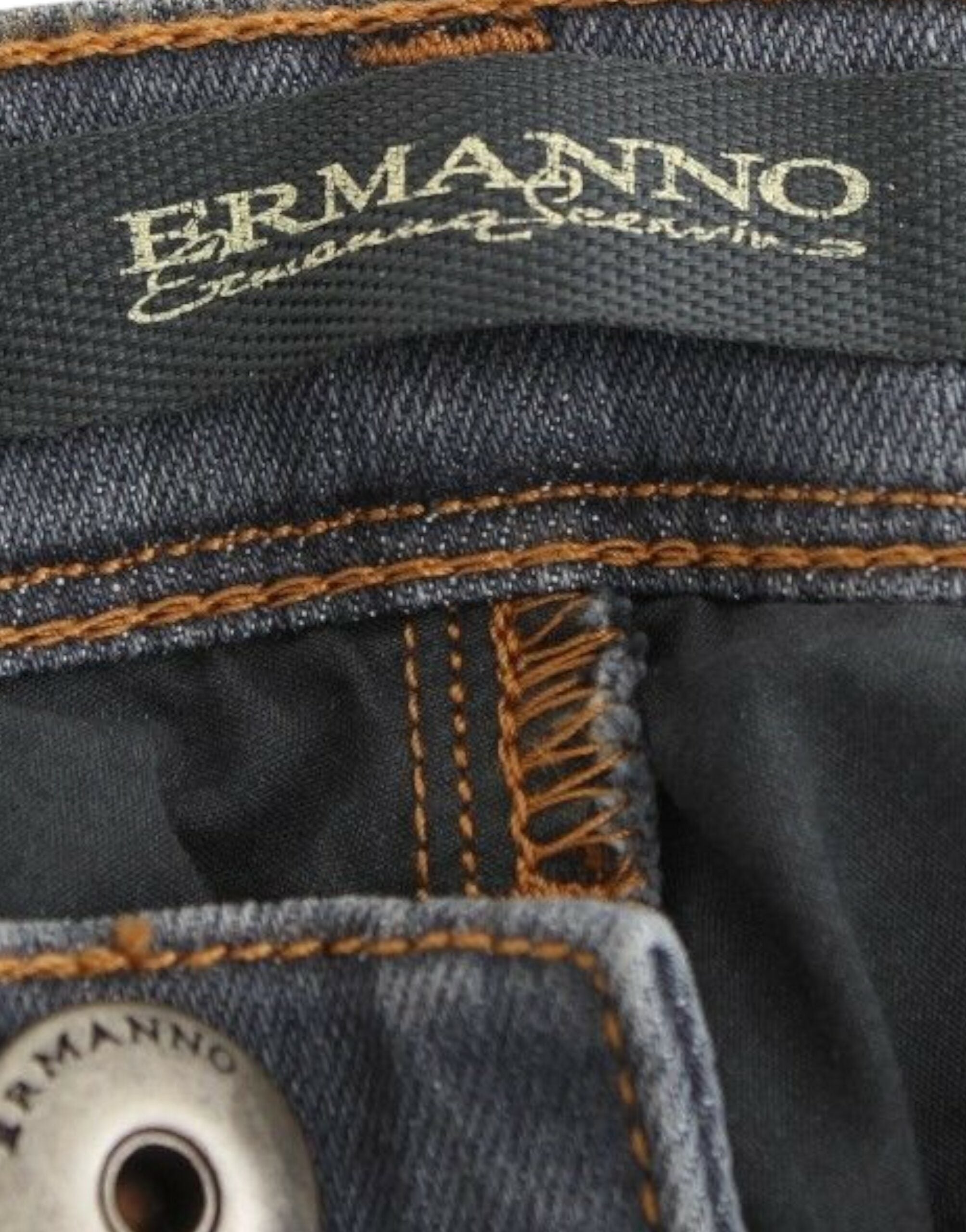 Ermanno Scervino Graue Slim-Jeans Denim Hose Skinny Leg Stretch