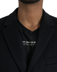 Dolce & Gabbana Zwarte Enkelrijige Trenchcoat Jas