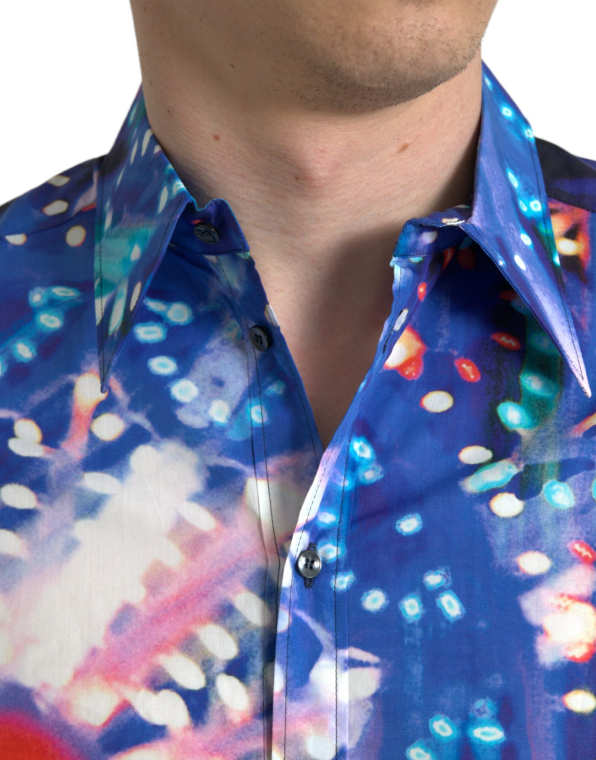 Mehrfarbiges Luminarie Slim MARTINI-Hemd von Dolce &amp; Gabbana