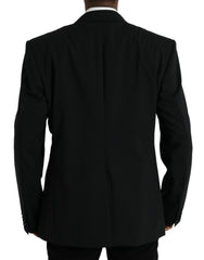Dolce &amp; Gabbana Schwarzer SICILIA Einreihiger Mantelblazer