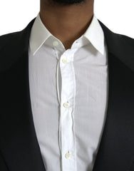 Dolce &amp; Gabbana Schwarzer SICILIA Einreihiger Mantelblazer