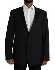 Dolce & Gabbana Blauwe MARTINI Single Breasted Jas Blazer