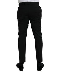 Dolce &amp; Gabbana – Schwarze SlimFit-Anzughose aus Wolle