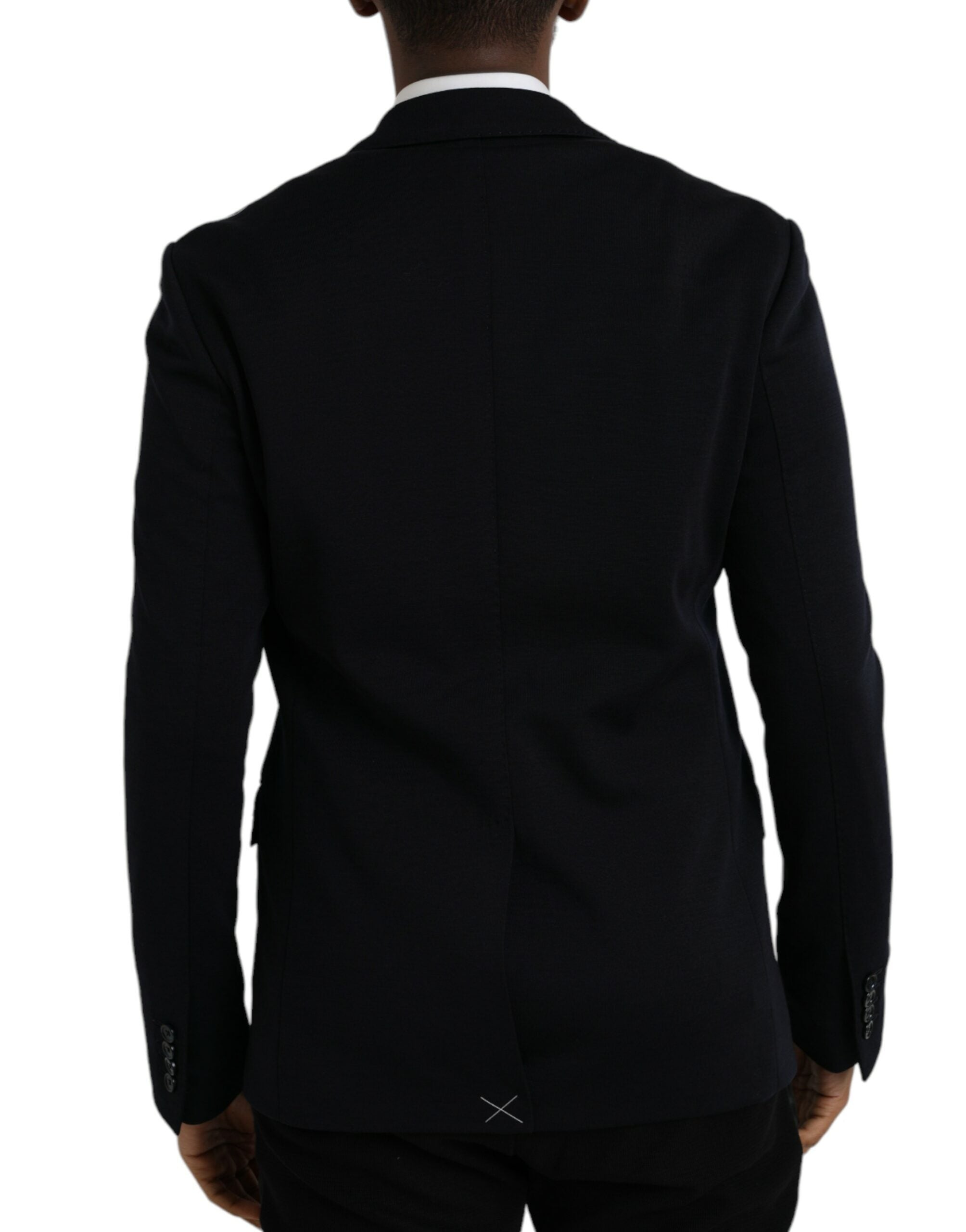 Dolce & Gabbana Zwart Wollen Single-Breasted Jas Blazer