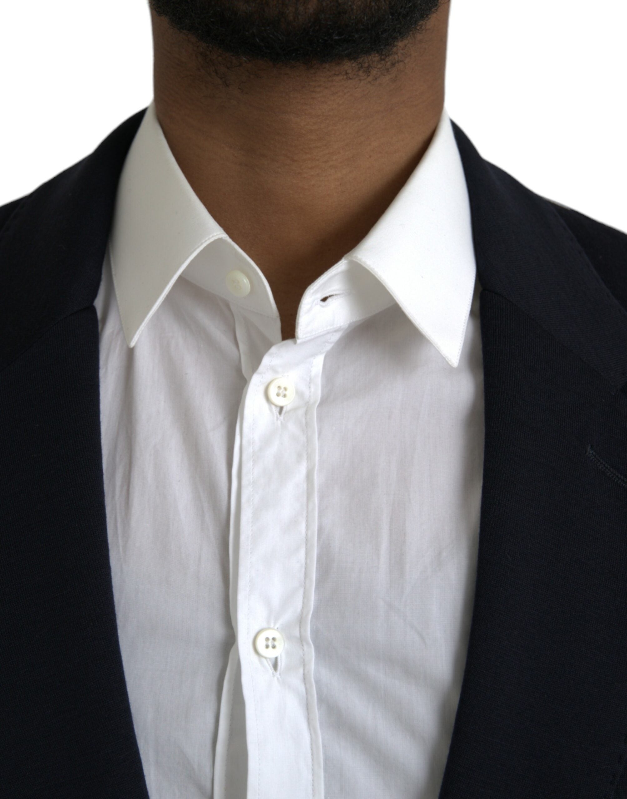 Dolce & Gabbana Zwart Wollen Single-Breasted Jas Blazer