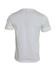 Dolce & Gabbana Wit Katoenen T-shirt Met Korte Mouwen En Borstzak