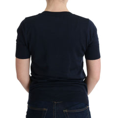 MARGHI LO' Blue 100% Lana Wool Blouse Top