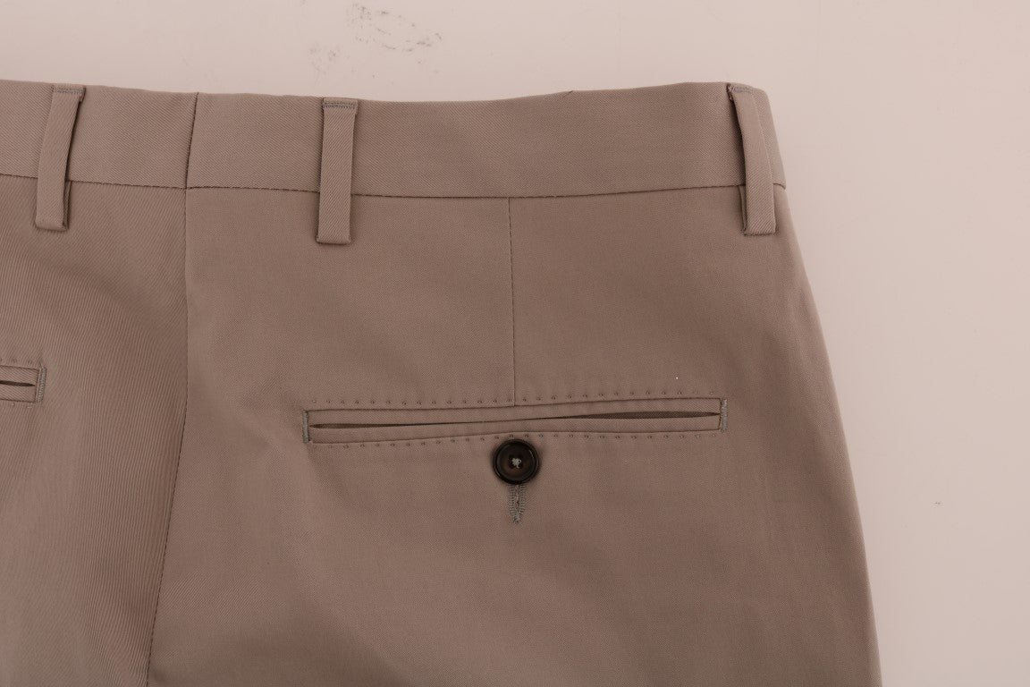 Dolce & Gabbana Beige Chinohose aus Baumwoll-Stretch