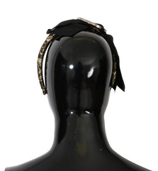 Dolce & Gabbana Zwarte Kristallen Witte Diadeem Hoofdband