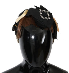Dolce & Gabbana Haarreif mit klaren Kristallen in Braun
