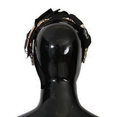 Dolce & Gabbana Haarreif mit klaren Kristallen in Braun