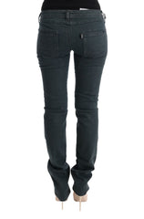 Costume National Gray Cotton Superslim Denim Jeans