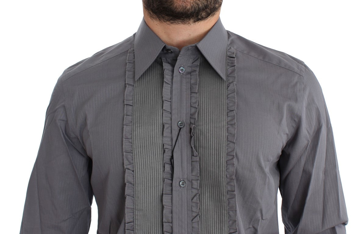 Dolce & Gabbana Lila Torero GOLD Slim Fit Hemd