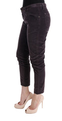 Ermanno Scervino Bruine Katoenen Cropped Casual Broek