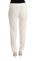 Ermanno Scervino Wit Katoenen Regular Fit Casual Broek