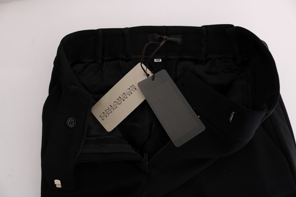 Ermanno Scervino Schwarze Schlaghose aus Viskose