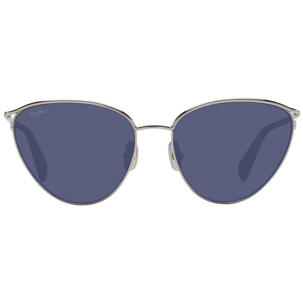 Max Mara Sonnenbrille aus silberfarbenem Metall