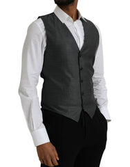 Dolce & Gabbana Graue Anzughose aus Wolle Weste