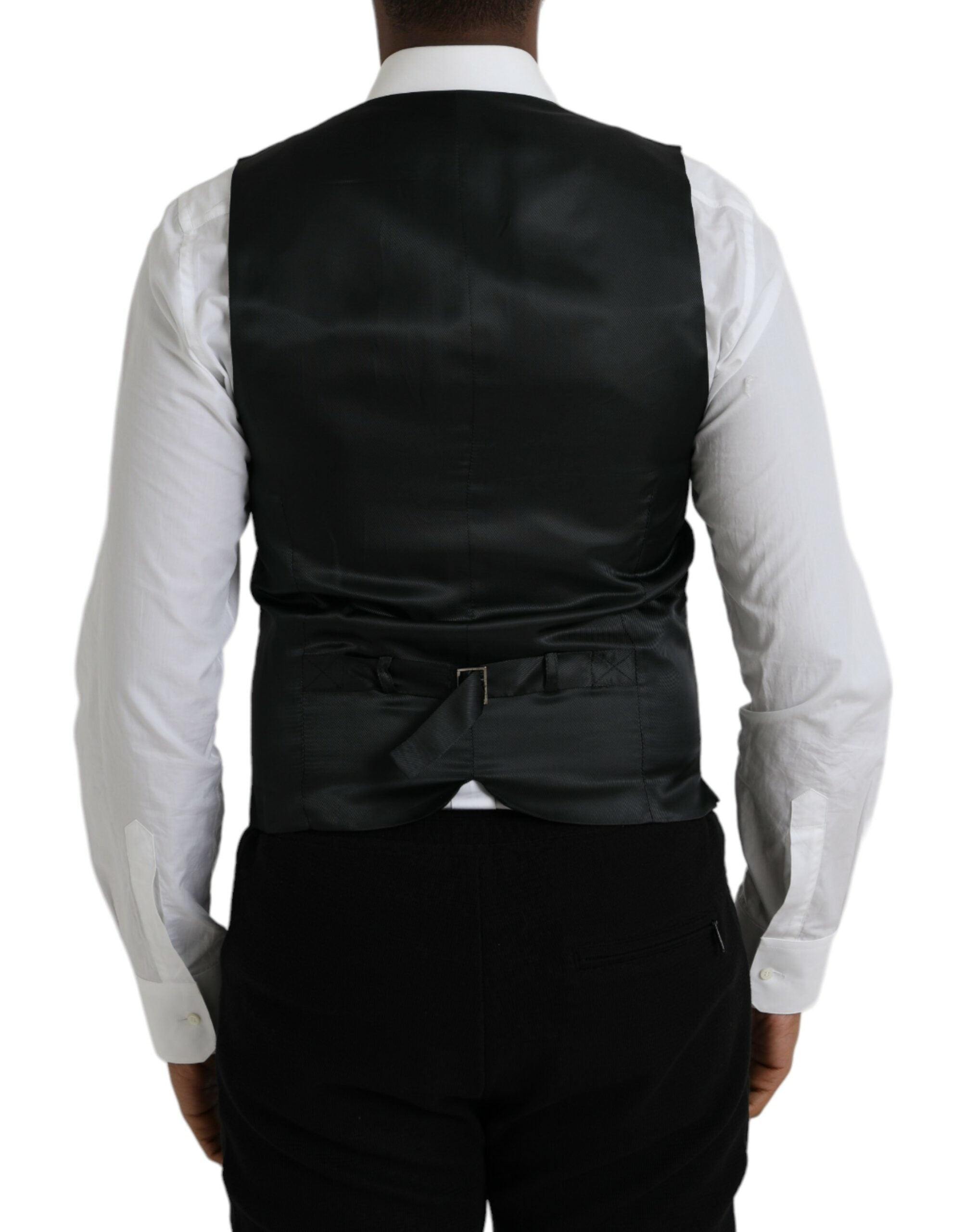 Dolce & Gabbana Graue Anzughose aus Wolle Weste