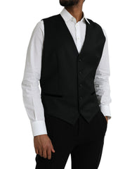 Dolce & Gabbana Zwart Zijden Giletjurk Formeel Gilet