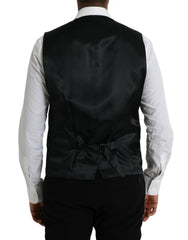 Dolce & Gabbana Schwarze Wollweste Kleid Formelle Weste