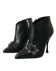Dolce &amp; Gabbana – Devotion – Gesteppte Stiefel mit Schnalle in Schwarz