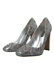 Dolce & Gabbana Zilveren Hakken Pumps Schoenen met Pailletten