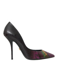 Dolce & Gabbana Pumps aus mehrfarbigem exotischem Leder