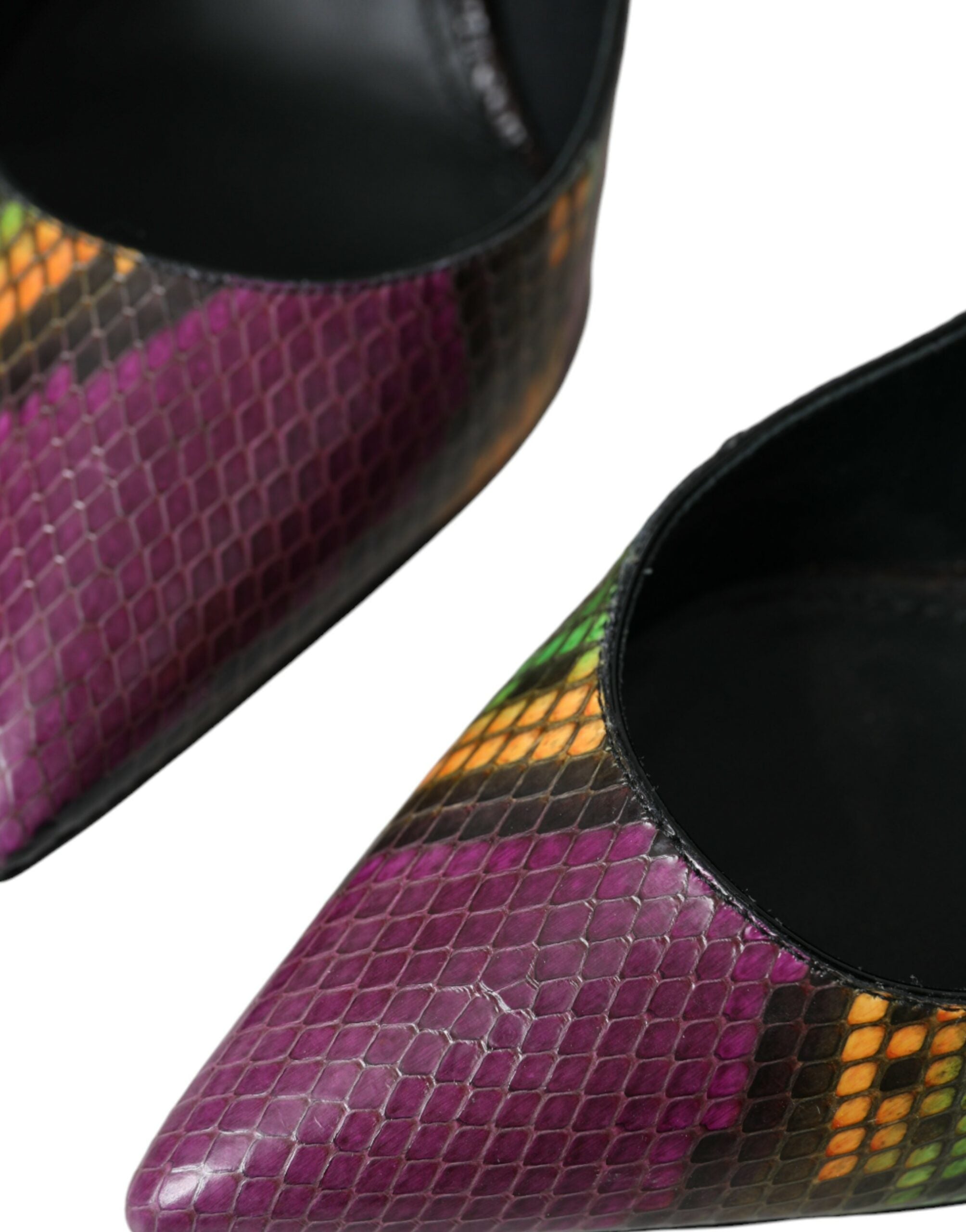 Dolce & Gabbana Pumps aus mehrfarbigem exotischem Leder