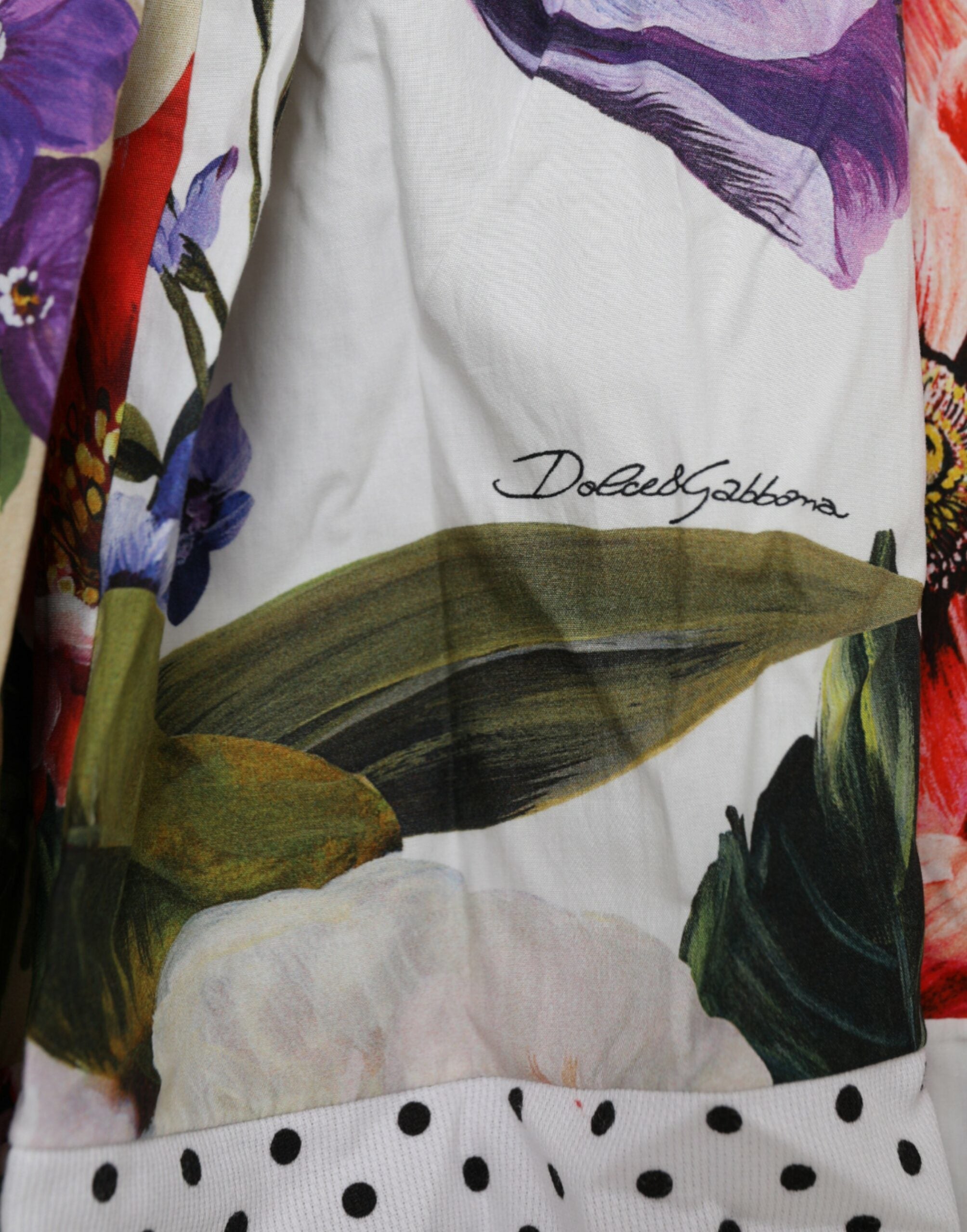 Dolce &amp; Gabbana Mehrfarbiges Patchwork-Minikleid aus Baumwolle im A-Linien-Stil