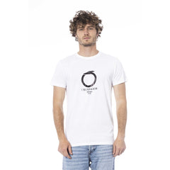 Trussardi Beachwear weißes Baumwoll-T-Shirt