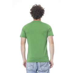 Cavalli Class Groen Katoenen Heren T-shirt