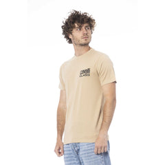Cavalli Class Beige Katoenen T-shirt voor Heren