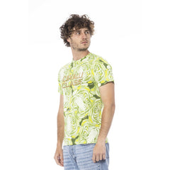 Cavalli Class Herren T-Shirt aus grüner Baumwolle
