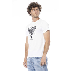 Cavalli Class Wit Katoenen Heren T-shirt