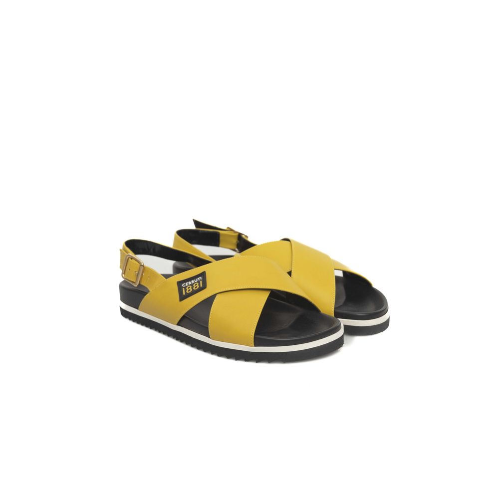Cerruti 1881 Gelbe Kalbsleder-Sandalette für Damen