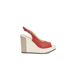 Cerruti 1881 rote Damen-Sandale aus Kalbsleder