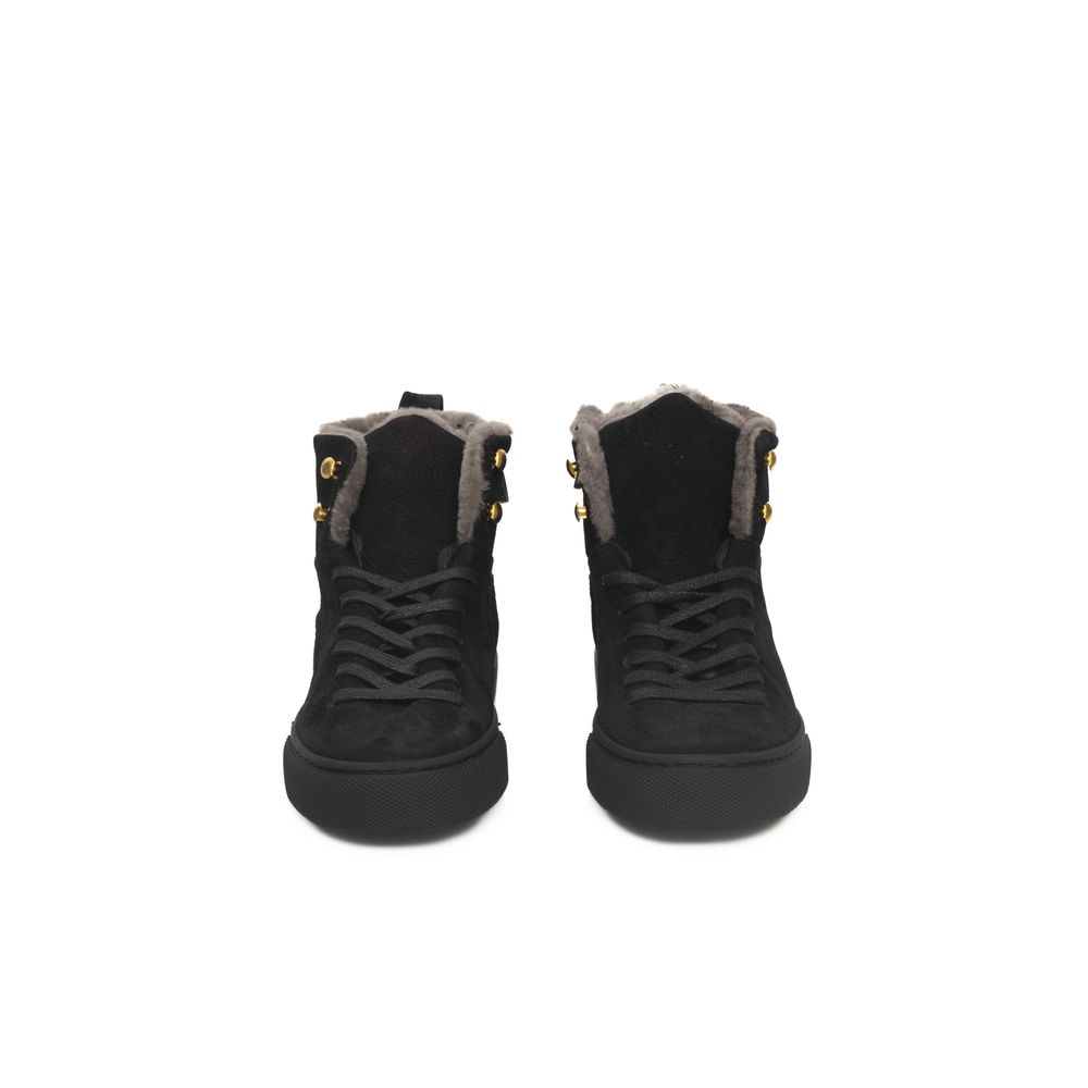Cerruti 1881 Schwarzer Damen-Sneaker aus Rindsleder