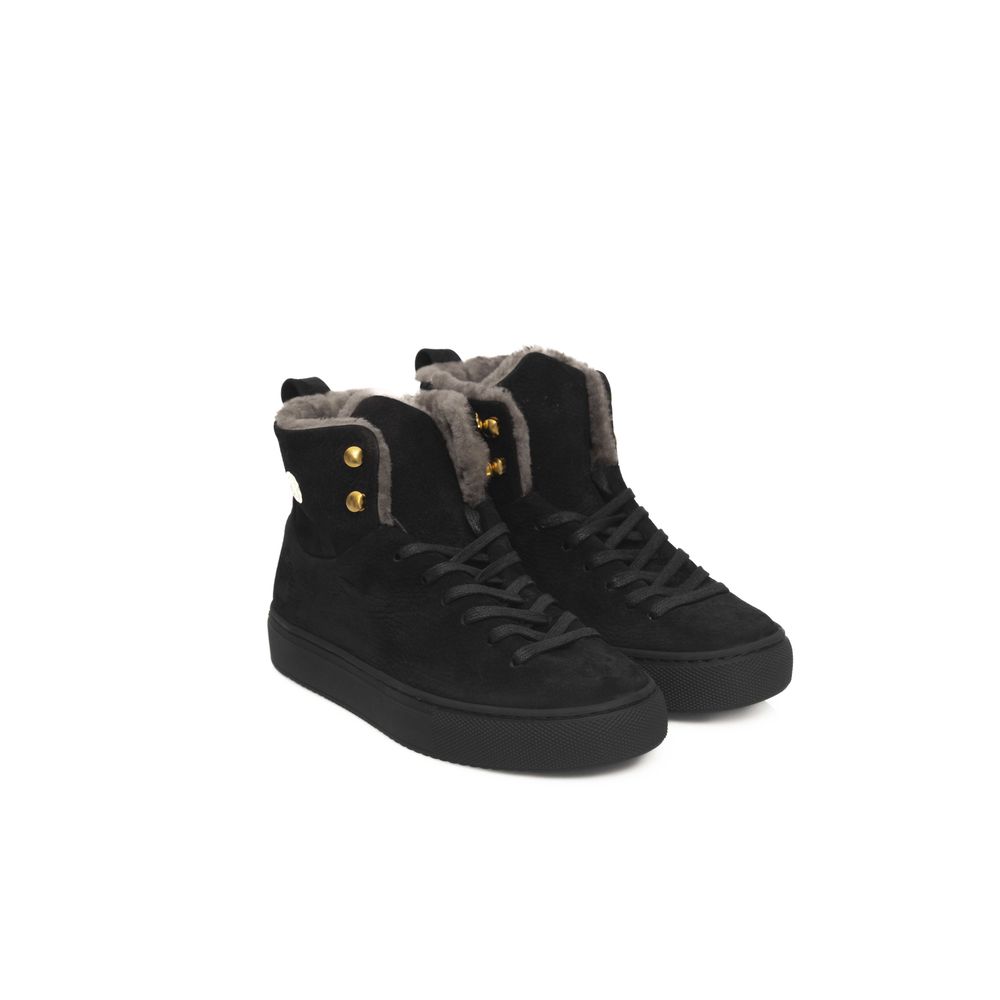 Cerruti 1881 Schwarzer Damen-Sneaker aus Rindsleder