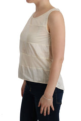Costume National Beige Asymmetrische Top Blouse
