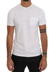 Daniele Alessandrini Wit Katoenen T-shirt met Ronde Hals