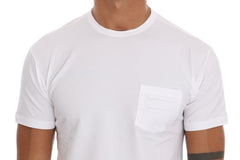 Daniele Alessandrini Wit Katoenen T-shirt met Ronde Hals