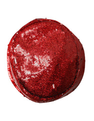 Dolce & Gabbana Rode Nylon Bucket Hat met Pailletten voor Heren