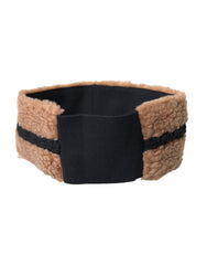 Dolce & Gabbana Stirnband aus braun-schwarzer Fleecewolle für Herren