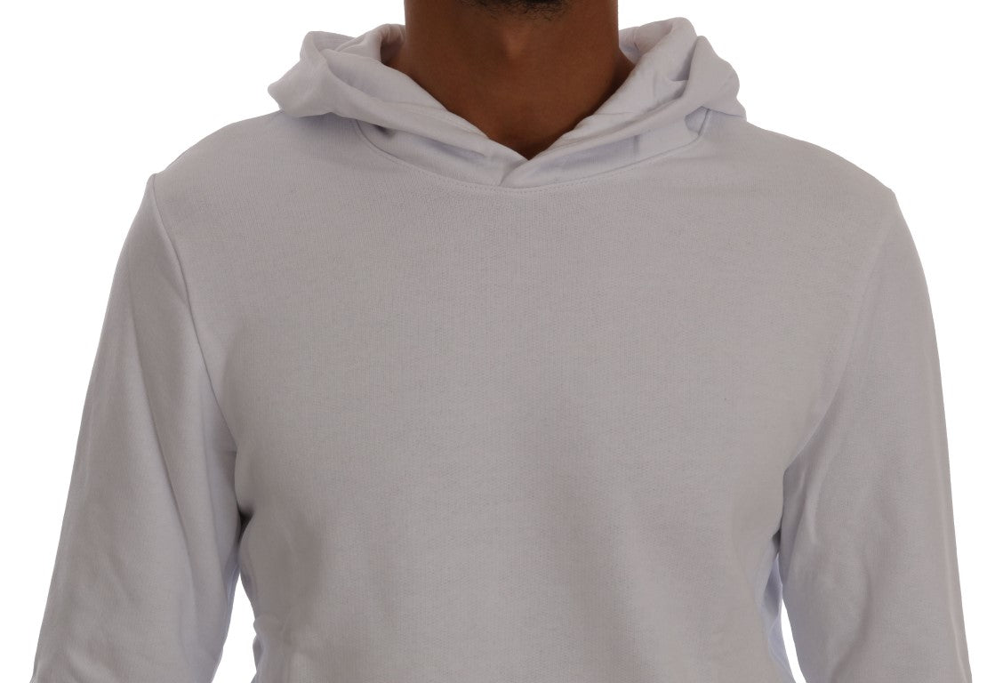 Daniele Alessandrini Witte Pullover Hoodie Katoenen Trui