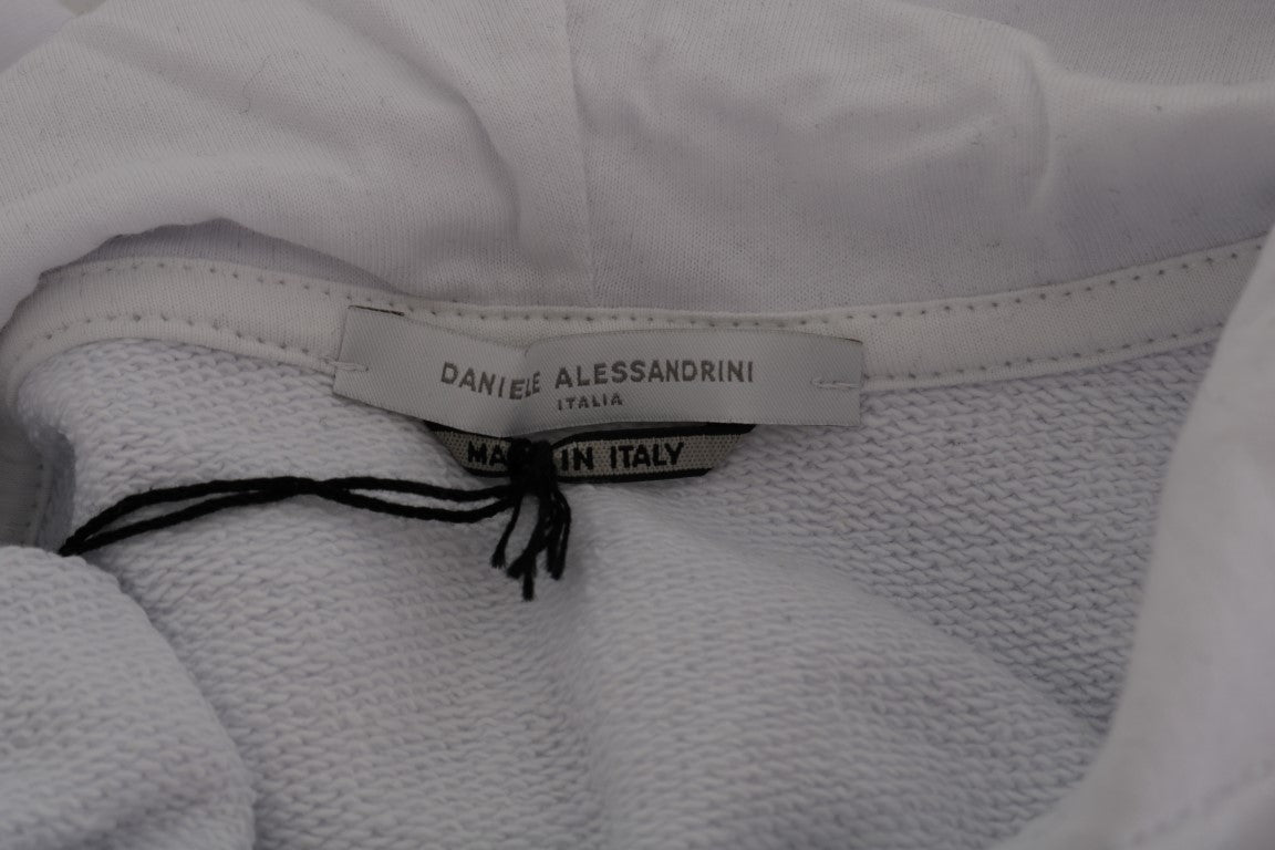 Daniele Alessandrini Witte Pullover Hoodie Katoenen Trui