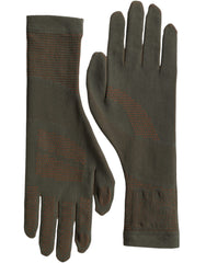 Dolce & Gabbana Bruine Katoen Stretch Polslengte Handschoenen