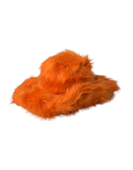 Dolce & Gabbana Oranje Faux Fur Polyester Fedora Hoed