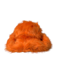 Dolce & Gabbana Oranje Faux Fur Polyester Fedora Hoed